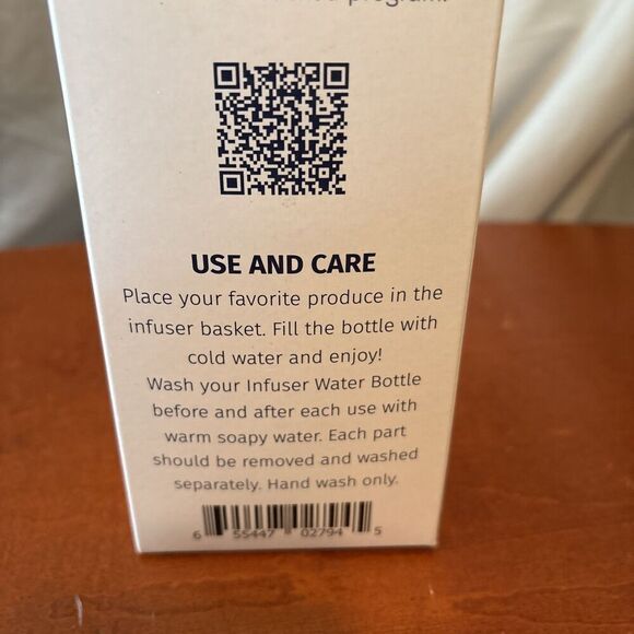 Jenny Craig INFUSER BOTTLE for Just Water or add Fruits & Vegetables - NEW - Picture 6 of 9